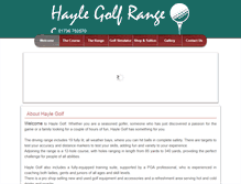 Tablet Screenshot of haylegolf.co.uk